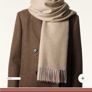 Loro Piana Cashmere stole, two-toned (reversible)